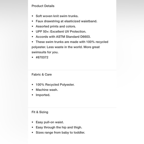 BabyGap Recycled Swim Trunks - seersucker white stripe 2Y - Picture 3 of 9